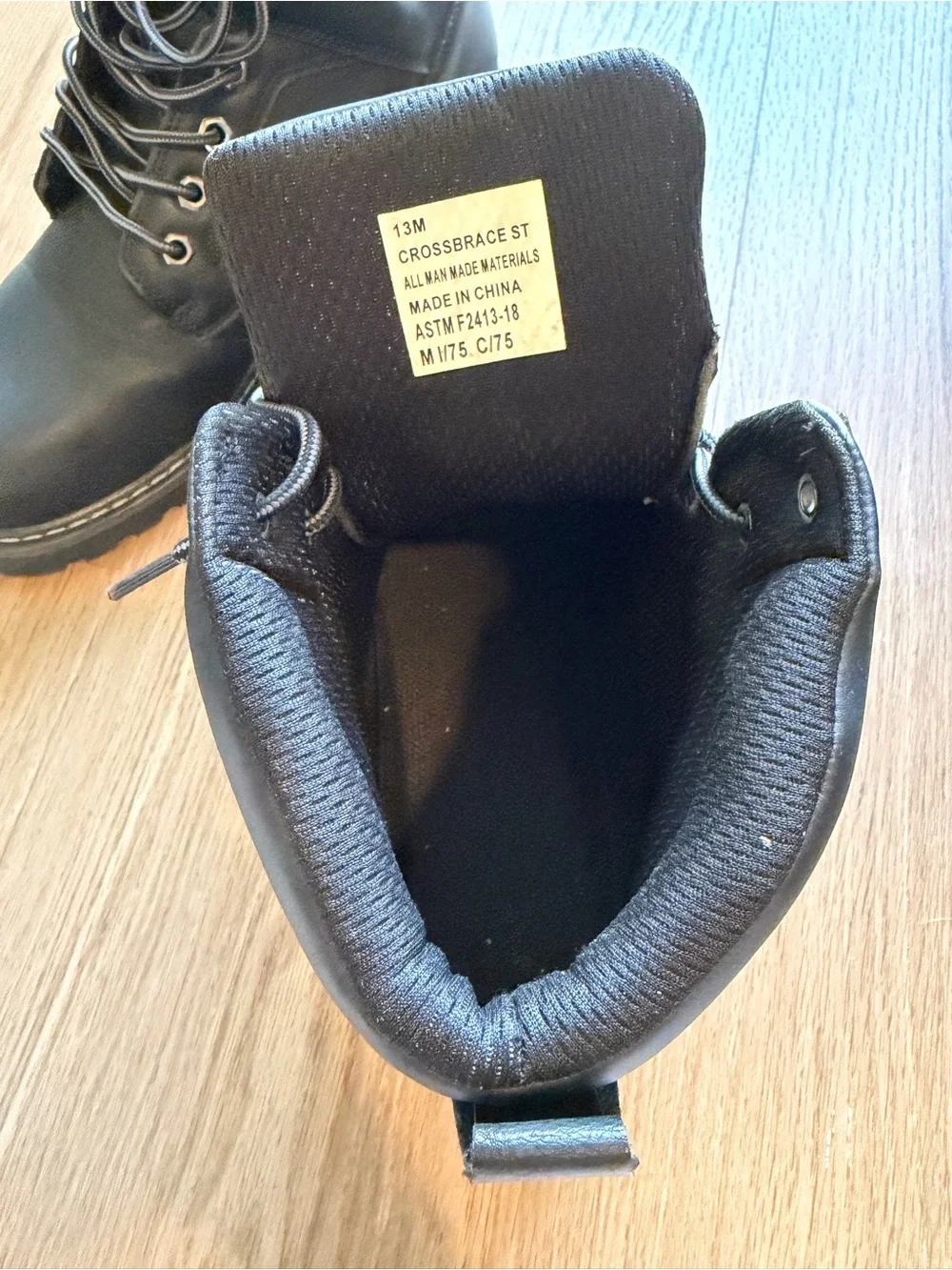 Nevados Work Crossbrace ST Men’s Size 13M Black Safety Toe Work Boots